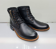 Borcego con Cierre de Cuero Suela y Negro 549 - comprar online
