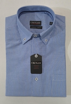 CAMISA AZUL RAYADA DE VESTIR (CLÁSICO)