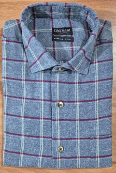 CAMISA GRIS CUADROS VIYELA - comprar online