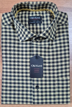 CAMISA MOSTAZA CUADROS CLÁSICA - comprar online