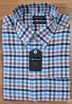 CAMISA AZUL/ROJO CUADROS VIYELA