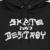 TH HOODIE MEN SAD NEGRO CURVA (340280C) en internet