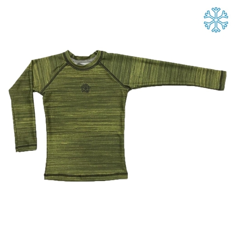 Camiseta Térmica Infantes Melange Oliva