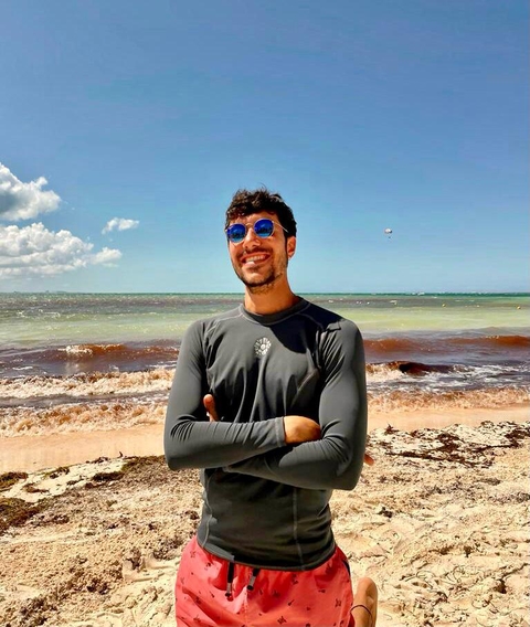 Camiseta Hombre UV Gris Topo