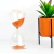 Ampulheta em Vidro Areia Terracota Adorno Decorativo 16cm - comprar online