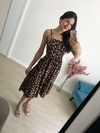 Vestido Adrielle - Preto/laranja - comprar online