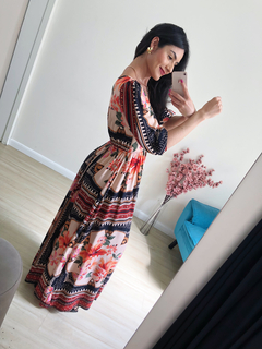Vestido Greta - Preto floral na internet