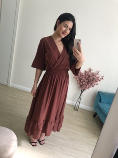 Vestido Rute - Marrom - comprar online