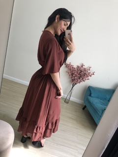 Vestido Rute - Marrom na internet