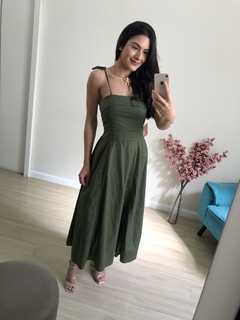 Vestido Angélica - Verde Militar - comprar online