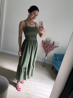 Vestido Aurora - Verde Militar - comprar online
