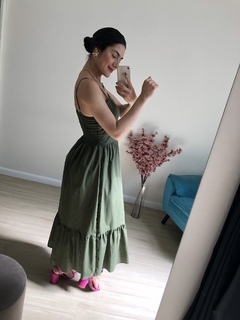 Vestido Aurora - Verde Militar na internet