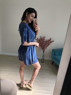 Macaquinho Boho - Azul floral na internet