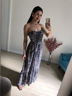Vestido Sofia - Azul marinho - comprar online