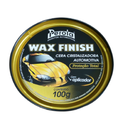 Cera Cristalizadora Wax Finish Com Aplicador PÉROLA 100g - NBC Produtos