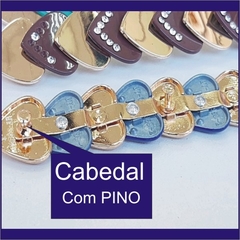 Cabedal Modelo Folha pacote com 4 pares Com Pino
