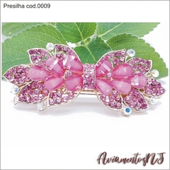 PRESILHA DE CABELO COD.0009 - Aviamentosnj-Artesanato Pérolas Chaton Cristais