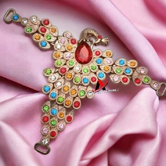 Cabedal Pavão pacote com um par tamanho 9,0mm x 12mm