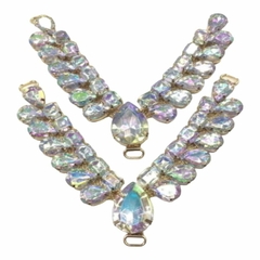Cabedal Modelo V  com Argola pacote com 1par 