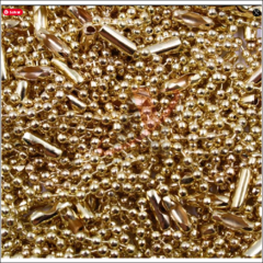CORRENTE DE BOLINHA 2.4MM COM FECHO CANOA EM ZAMAC 08CM COM 500 PEÇAS - comprar online