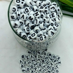 Entremeio Redondo com Letras 07mm e, ABS Pacote com 500g