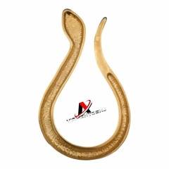 Fivela de Metal Modelo Serpente sem passante cor dourado ou prata pacote com 6 pçs