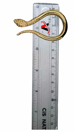 Fivela de Metal Modelo Serpente sem passante cor dourado ou prata pacote com 6 pçs