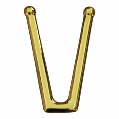 Fivela em V Metal Cor Dourado pacote com 6 pçs 001