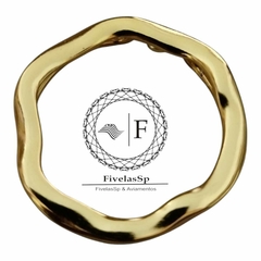 Fivela Metal Dourado Modelo Medalha Pacote com 6 pçs