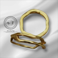 Fivela Metal Dourado Modelo Medalha Pacote com 6 pçs