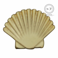 Fivela Metal Modelo Leque cor dourado pacote com 6pçs