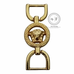 Fivela Metal Modelo Medalhão dourado pacote 6pçs