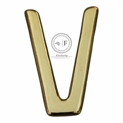 Fivela Metal Modelo V Grosso cor Dourado pacote com 6pçs - Aviamentosnj-Artesanato Pérolas Chaton Cristais