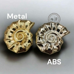 Fivela Metal Modelo Caracol cor Dourado pacote com 6pçs