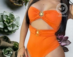 Fivela Modelo Estrela com Extensão em ABS cor Dourado Pacote com 6pçs