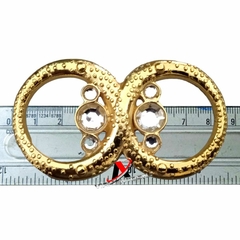 Fivela Modelo Oito Metal Reforsado Cor dourado pacote com 6peças otima Qualidade