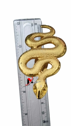 Fivela Metal Modelo Serpente dourado pacote com 2unidades