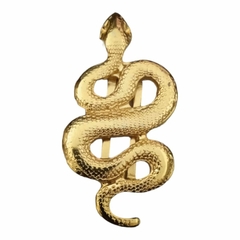 Fivela Metal Modelo Serpente dourado pacote com 2unidades