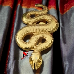 Fivela Metal Modelo Serpente dourado pacote com 2unidades