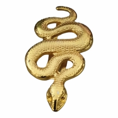 Fivela Metal Modelo Serpente dourado pacote com 2unidades