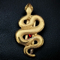 Fivela Metal Modelo Serpente dourado pacote com 2unidades