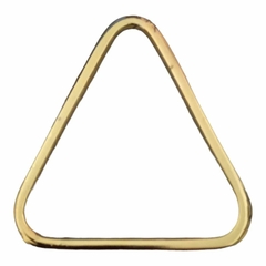 Fivela Metal Qualidade Zamak Modelo Triangulo Cor dourado ou prata pacote com 6pçs