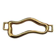 Fivela Modelo Vestido com Alça cor Dourado pacote 6pçs