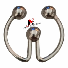 Fivela em Metal para Tecidos Modelo em W pacote com 6pçs