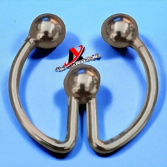 Fivela em Metal para Tecidos Modelo em W pacote com 6pçs