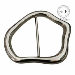 Fivela Orgãnica Metal ou ABS Cor Prata ou Dourado pacote com 6pçs