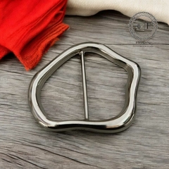 Fivela Orgãnica Metal ou ABS Cor Prata ou Dourado pacote com 6pçs