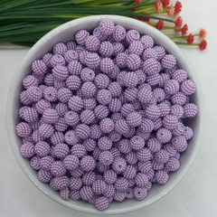 Pérola Craquelada Com Furo Passante Tamanho 10mm em ABS com 500 gramas Lilas