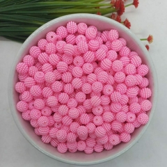 Pérola Craquelada Com Furo Passante Tamanho 10mm em ABS com 500 gramas Rosa Medio