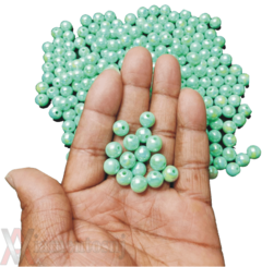 BOLA LEITOSA IRISADA PASSANTE 10MM EM ACRILICO COM 500GR
